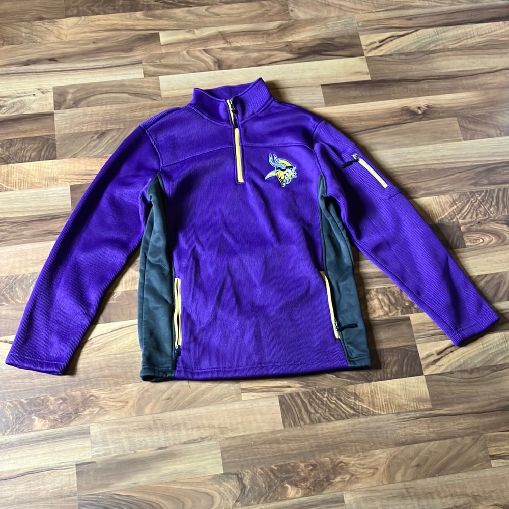 MN Vikings Half Zip Sweatshirt, Size S